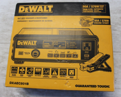 DEWALT DXAEC801B 30 Amp Automotive Portable Car Battery Charger