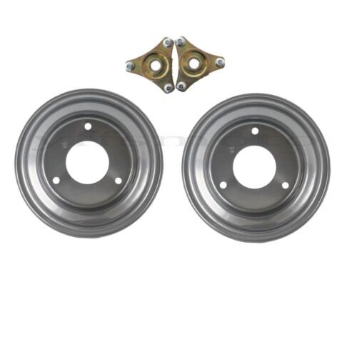 6" Silver Rim 3 Bolt Wheel Axle Hub for 145x70-6 Tire Golf Cart ATV Quad Go Kart - Picture 13 of 15