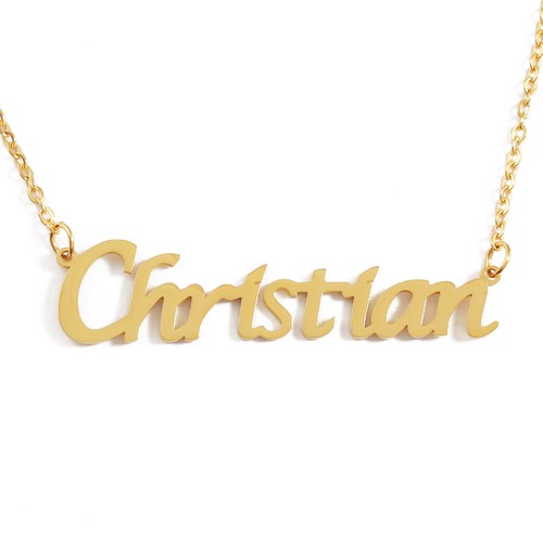 CHRISTIAN Name Necklace Personalised 