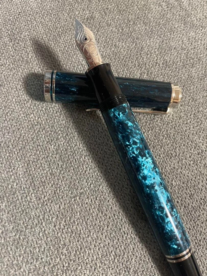 銀座 三越 - Pelikan Souveran M805 Ocean Swirl 字幅F - ショップ