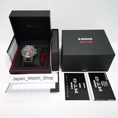 CASIO G-SHOCK MTG-B1000B-1AJF Red Black MT-G Radio Solar Men's