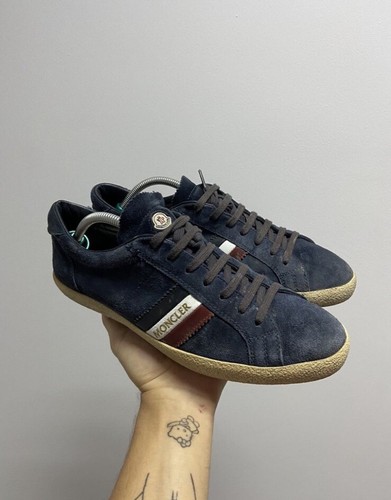 Moncler Sneakers Logo Luxury Vintage Suede Stripe