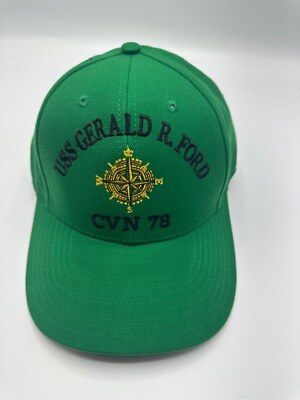 USS Gerald R. Ford CVN 78 Safety The Corps US Green Baseball Cap Hat One Size