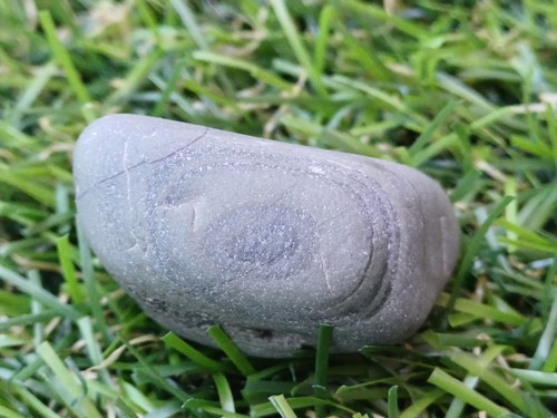 Green Bullseye Ring Sea Stone Gemstone Freeform 18g (C5) - Picture 3 of 4