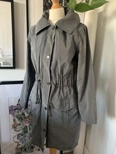 Dark Charcoal Grey Soon Three Quarter Midi Mac Coat Jacket Raincoat