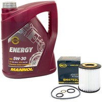 MotoröL Set 5W-30 5 Liter + ÖLfilter SH 4792 L FüR BMW 1Er 3Er 316I 318I 5Er Z4