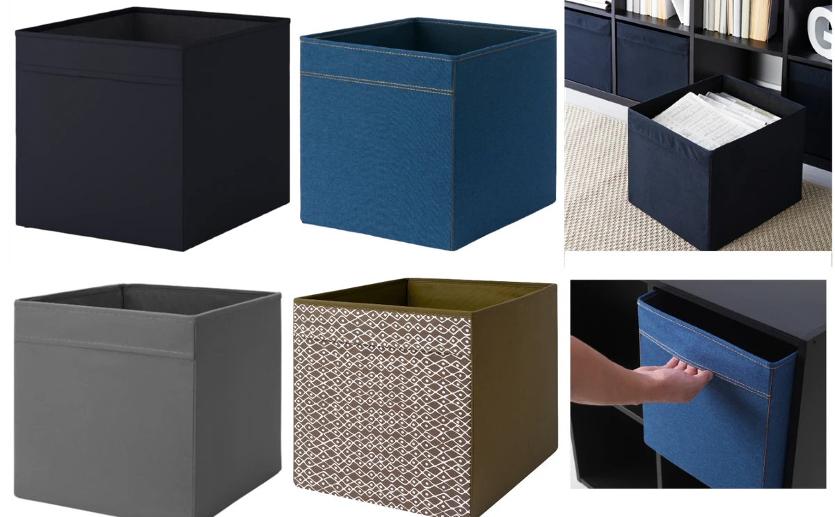 4X IKEA Drona Storage Box Canvas Shelf Folding Organiser Kallax