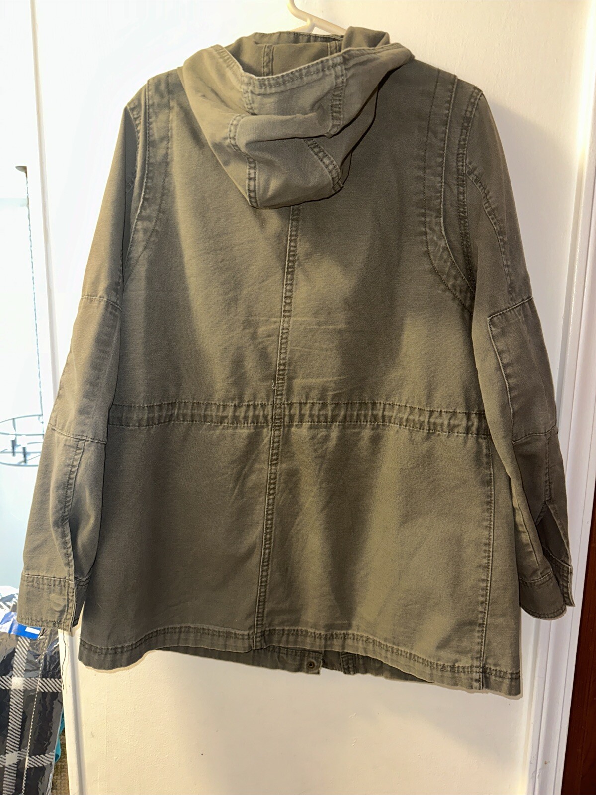 UNIVERSAL THREAD Army Green Fall Jacket ZIP/SNAP … - image 3