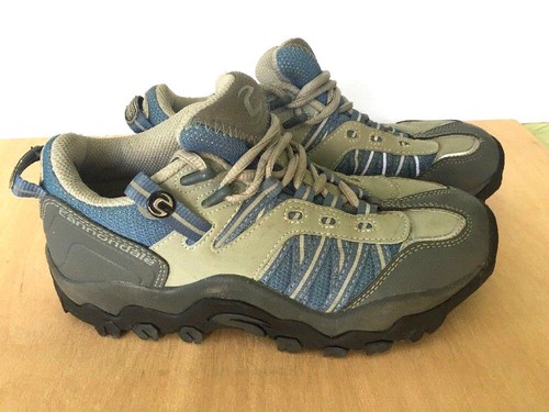 Cannondale Grey/Blue Cycling Mountain Bike Shoes Size US 6.5 Vegan - Picture 2 of 9