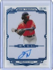 2019 Leaf Trinity FREUDIS NOVA Clear Acetate Platinum Foil Auto RC 13/45 Astros