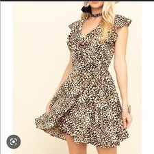 Free People French Quarter Wrap Dress Ruffles