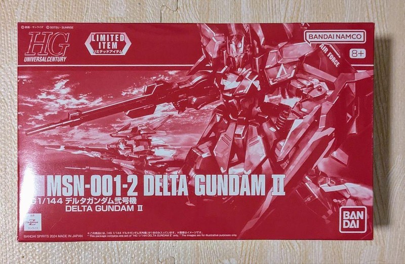 1/144 HG MSN-001-2 Delta Gundam II Gunpla Model Kit BANDAI FedEx