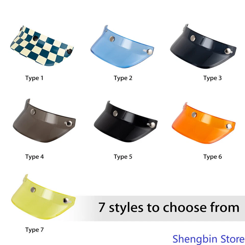 Casco de motocicleta de 3 broches protector de pico casco visera protector de colección universal M9S8 Foto 4 de 4