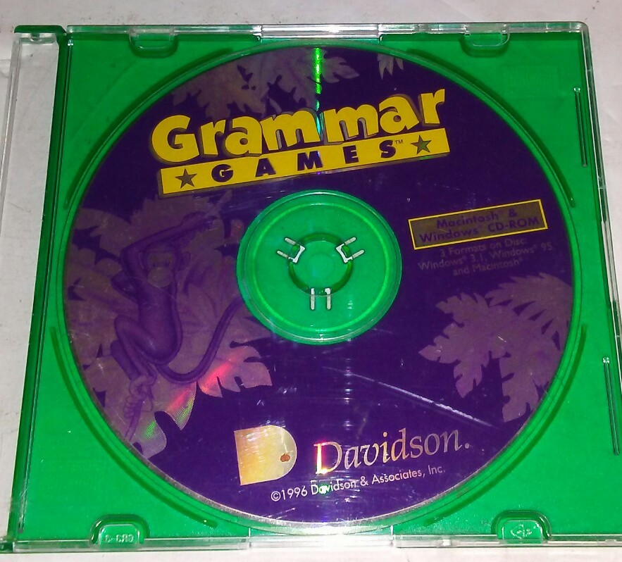 Grammar Games Macintosh Windows 1996 CD-ROM PC Video Game | eBay