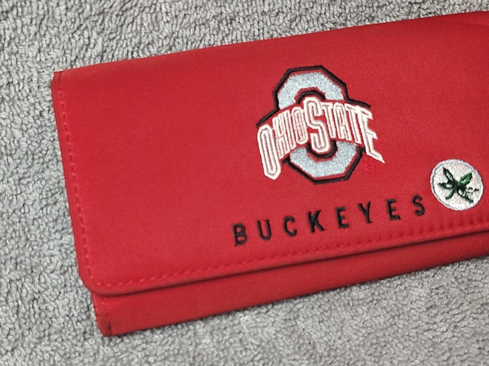 Ohio State Buckeyes OSU Football Red Trifold Wallet By Sandol Living Fashion - Image 2 of 4
