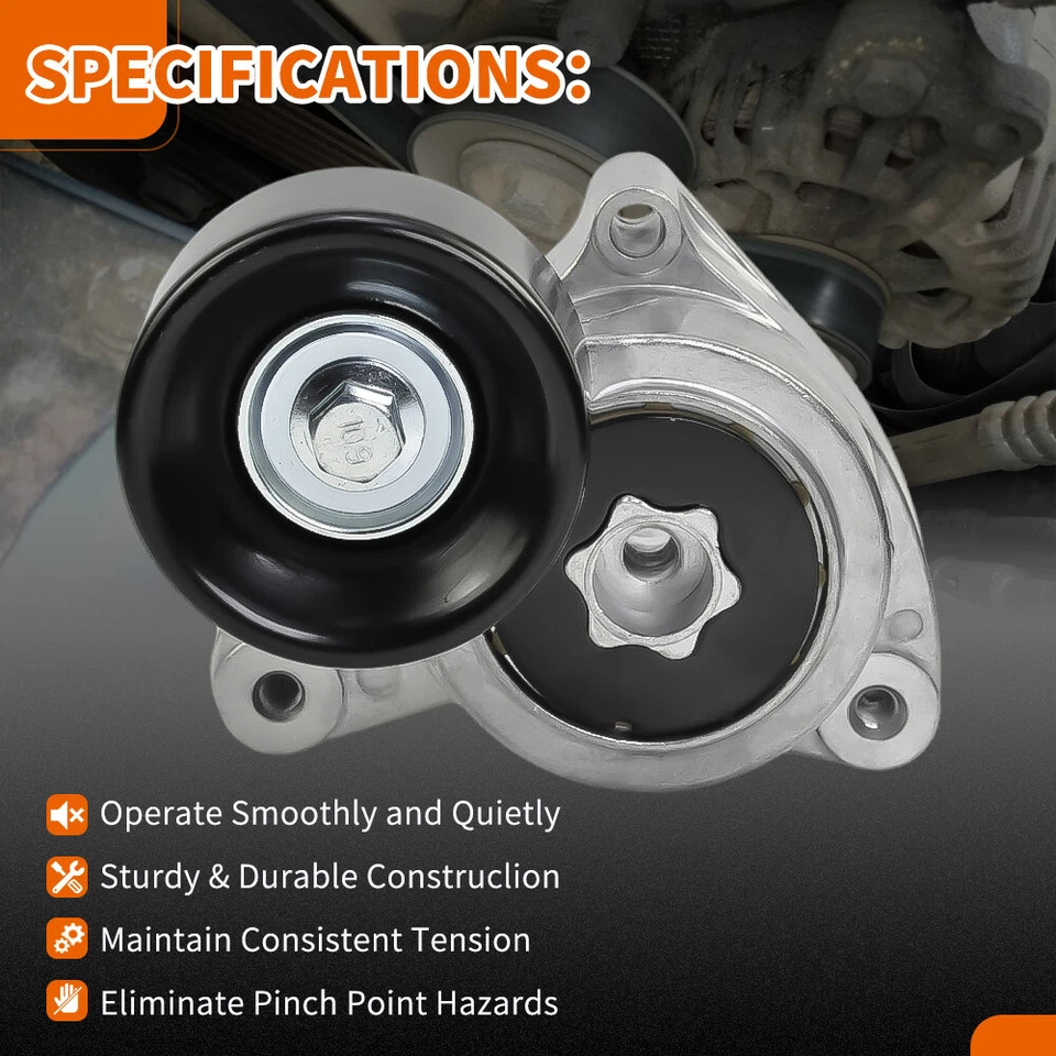 Serpentine Belt Component Kit for 07-09 Honda CR-V 04-06 Acura TSX 2.4L - Image 2 of 4