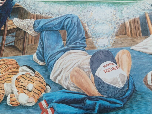 Vintage Sold Out 1990 Auburn Tigers Special Edition Print A Day Dream Boy - Picture 3 of 16