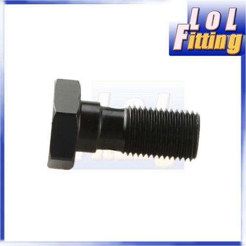 Banjo Bolt M10 x 1.0 Aluminium Banjo Bolt Brake Caliper Adaptor Black - Picture 5 of 7