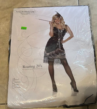 Underwraps Roaring 20s 1920's Flapper Dress Costume NEW retail pkg S Small Adult