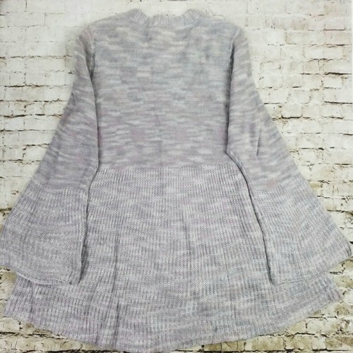 Style & Co Peony Gray Bell Sleeve Peplum Cardigan Sweater Womens Size 1X NWT - Picture 8 of 12