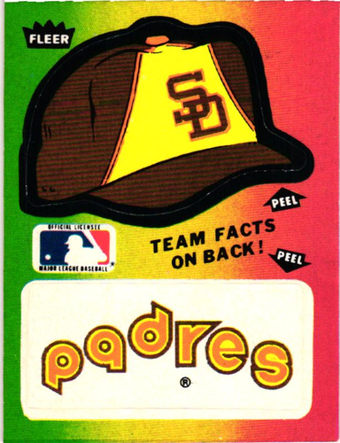 Fleer Team Stickers (1977-1991) / SAN DIEGO PADRES - Pick Cards / Buy4+ Save50% - Picture 18 of 27