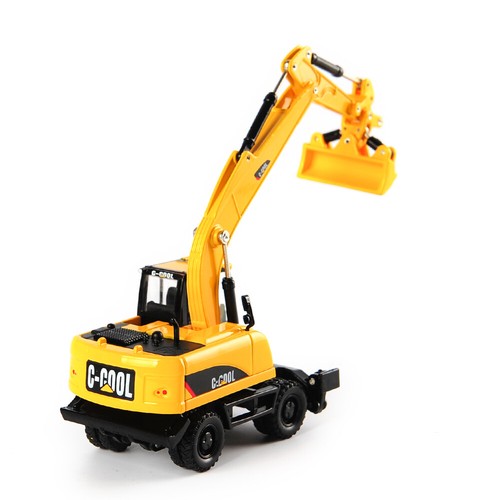 C-COOL 1/64 Excavadora de Ruedas Diecast Ingeniería Camiones Vehículos Coches Modelo Juguetes - Imagen 2 de 12