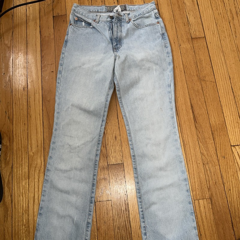Guess Vintage Y2K Low Rise  Light Blue DenimJeans Womens Size 28