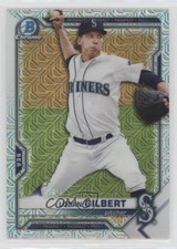 2021 Bowman Chrome Prospects Mega Box Mojo Refractor Logan Gilbert #BCP-58 0il7