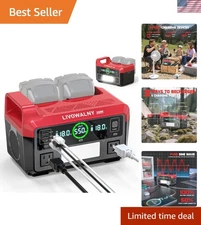 550W Power Station Compatible with Milwaukee: Portable Generator DC 18V to AC...