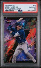 PSA 10 Bobby Witt Jr. /250 Purple Refractor 2024 Finest Kansas City Royals #57