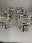Set Of 6 Hamilton Sterling Weighted Sherbet Parfait Dessert Cups Monogrammed — photo 4