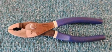 JH Williams USA Slip Joint Pliers Double Plastic Dipped Handles 6" #PL-6C USA!