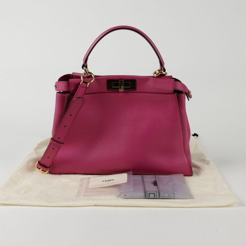 Fendi 8BN290 Regular Peekaboo Tote Shoulder Bag 144103143