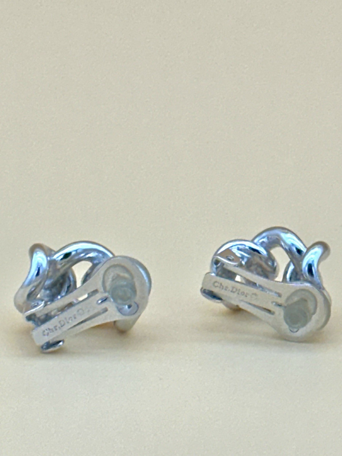 Christian Dior Silver Tone Interlocking Curb Link… - image 4