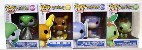 FUNKO POP! GAMES POKEMON LOT OF 4 GARDEVOIR GUARDEVOIR ALOLAN RAICHU   (22010)