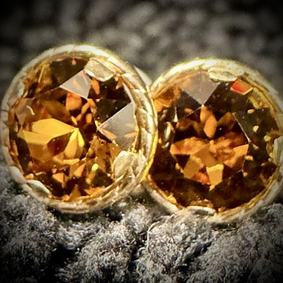 #ad Vintage Natural Yellow Sapphire 10K Gold Jewelry Eye Clean 1.5ctw Earrings $318.75