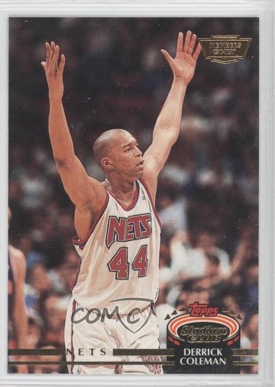 1992-93 Topps Stadium Club Members Only Derrick Coleman #384 0a1
