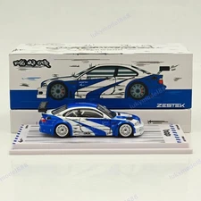 1/64 DCM BMW M3 GTR E46 NFS TECKWRAP APAXPO ZESTEK Diecast Models Car Colletible