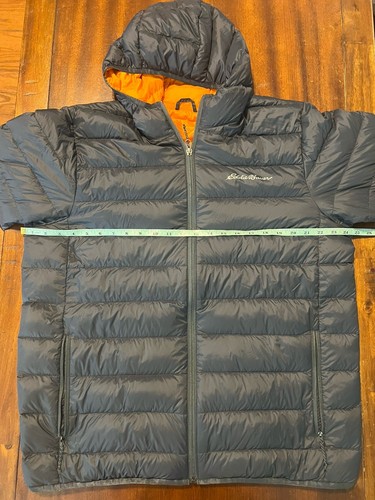 Eddie Bauer Puffer Jacke Herren grau Daunen EB650 Wide Channel Wandern leicht Large - Bild 5 von 7