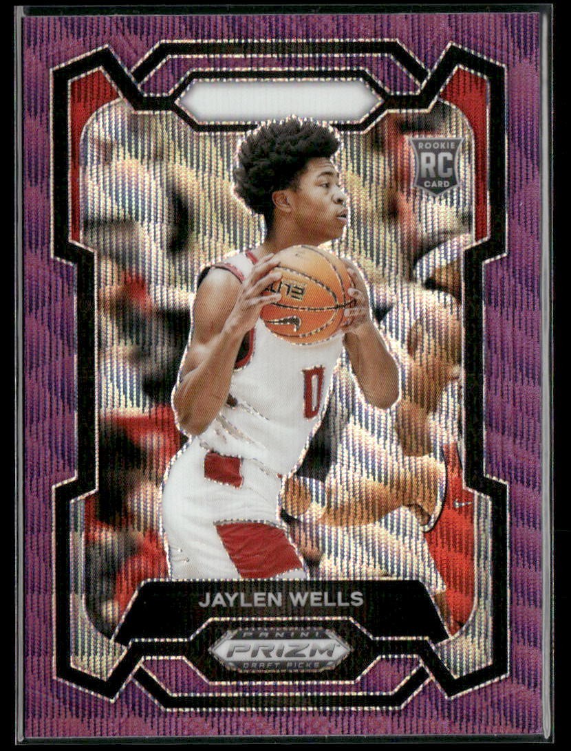 2024 Panini Prizm Draft Picks #31 Jaylen Wells Prizms Purple Wave