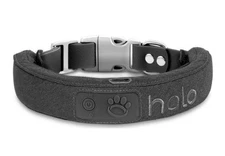 Halo 3 Wireless Dog Fence with GPS Collar, adjustable size (gray) - Used