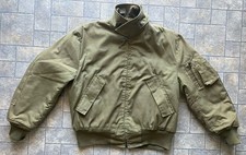 VTG 1986 Alpha Industries Flight Jacket Cold Weather Aramid Green Medium Short