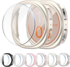 Galaxy Watch 8 40mm Screen Protector Case, 6 6 Pack Hard PC Bumper Cover Set