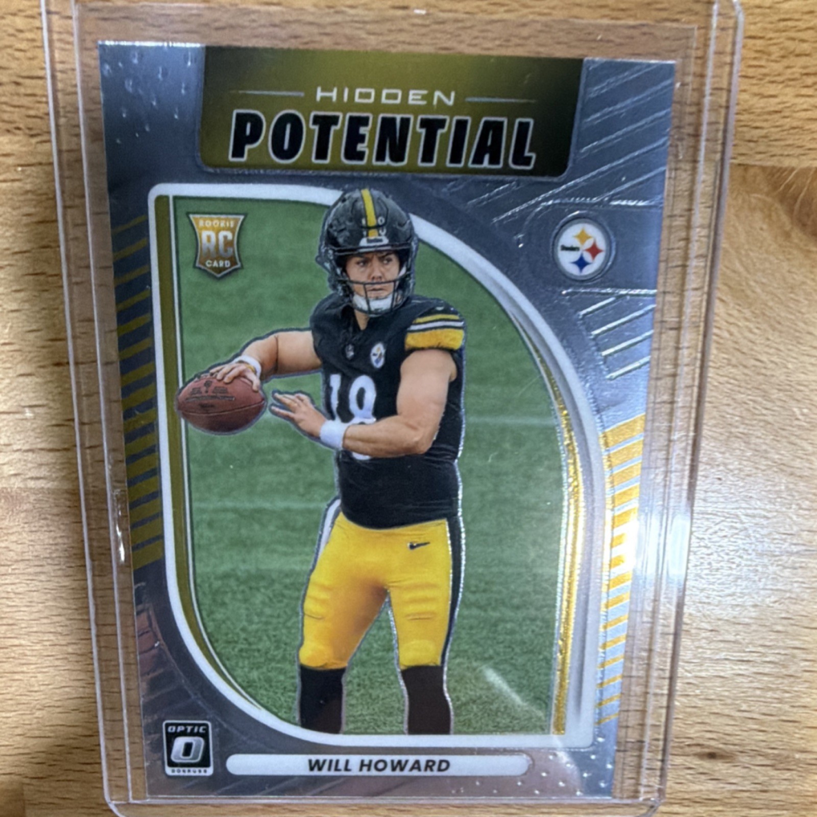 Will Howard 2025 Panini Optic Hidden Potential Rookie #19 NFL Steelers