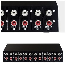 Audio Switcher RCA Audio Selector 10 IN 2 OUT or 2 IN 10 OUT Lossless Switch