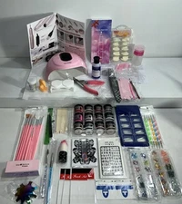 New Acrylic Nail Art Kit, For Beginners, UV Lamp, Drill, Tools, And More