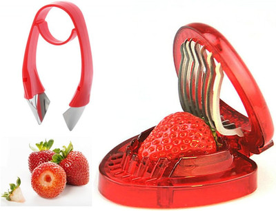 Strawberry Huller and Strawberry Slicer Set, Strawberry Tomato Potato Pineapple 