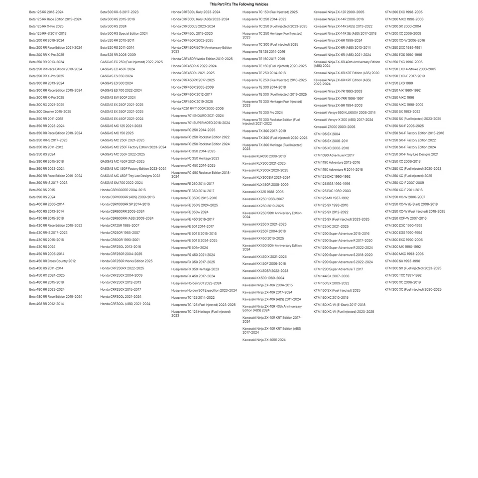 Kit de reparación de pernos ajustadores de cadena con brazo oscilante Tusk para Suzuki SV1000S 2003-2007 Foto 4 de 4