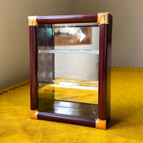 Vintage Miniatures Display Curio Glass Shelves