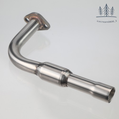 #ad Stainless Steel Polished Exhaust Pipe For Predator 212cc 196cc Go Kart Mini Bike $32.49